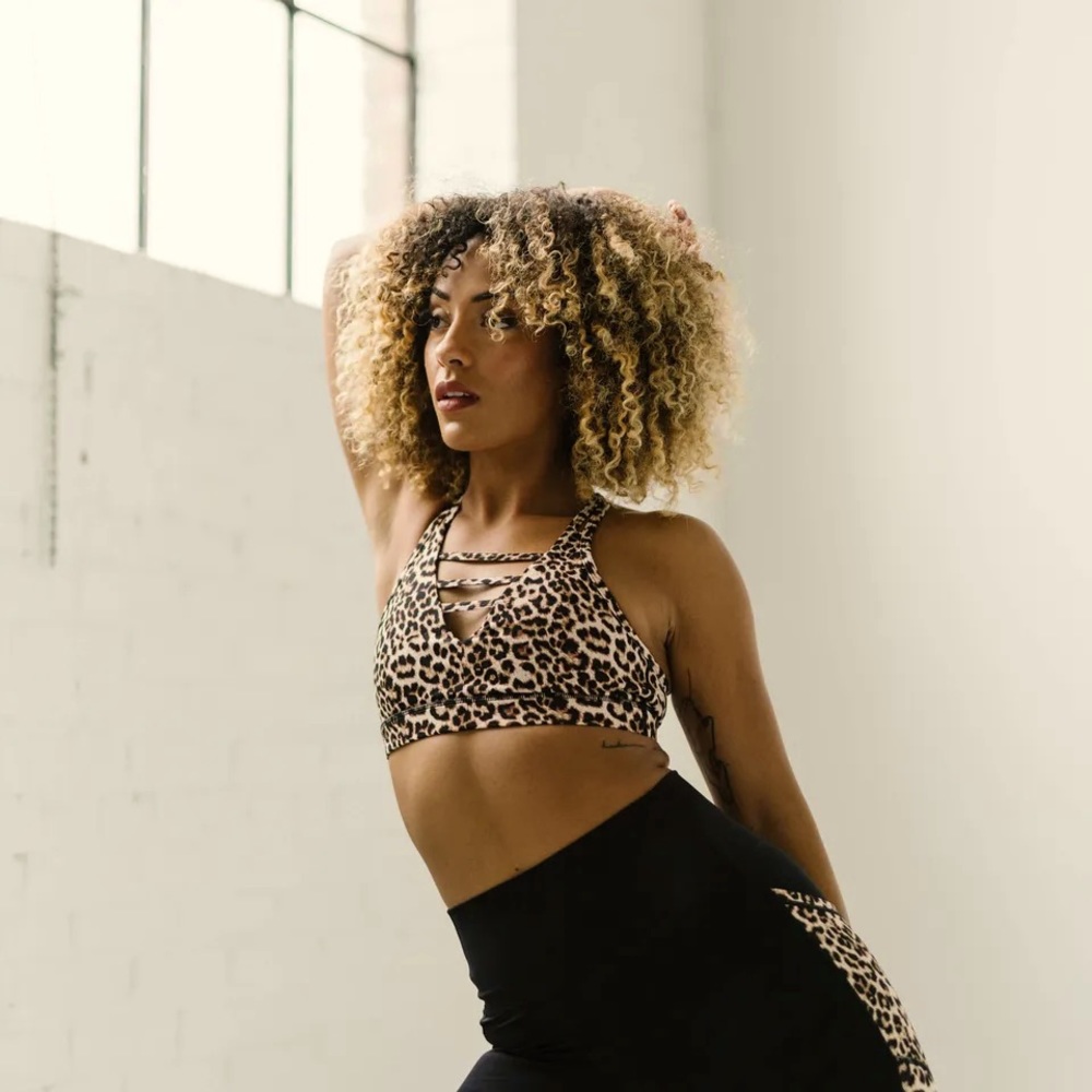 ZYIA Leopard Grid Bra